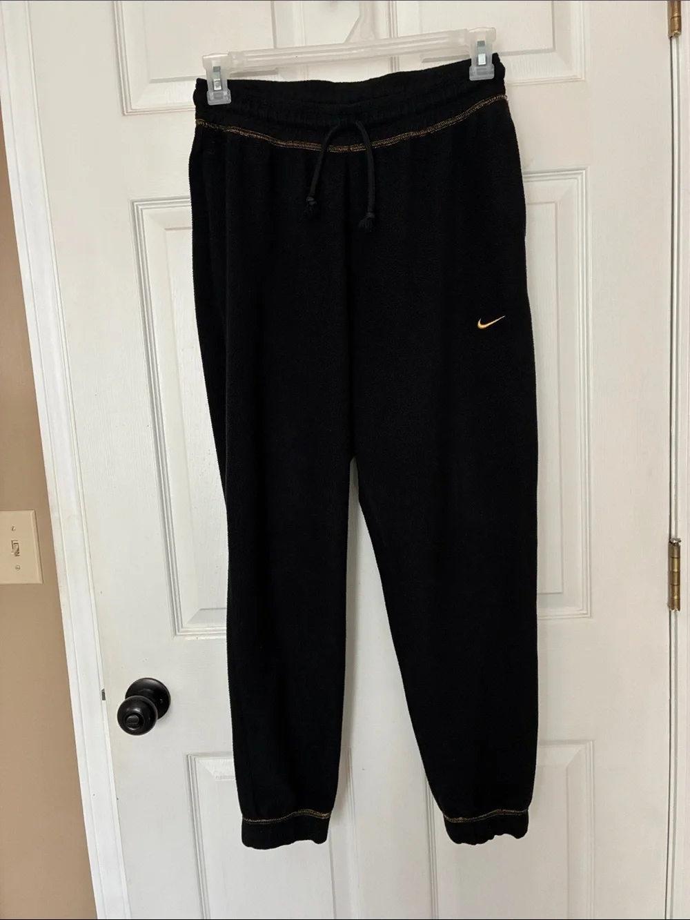 Black w/Gold Stitching Nike Fleece 2pc Set